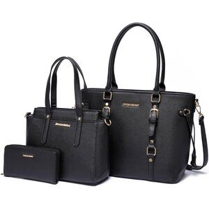 Versatile 3PCS Tote Bag and Wallet Set: Stylish Handbags for Every Occasion
